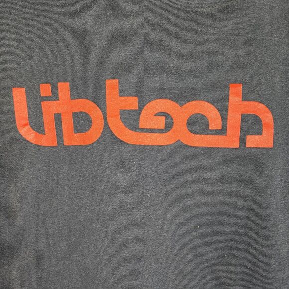 Vtg Lib Tech Skateboard Hoodie Sz S Black Streetwear Grunge Y2K Skater - Picture 6 of 9